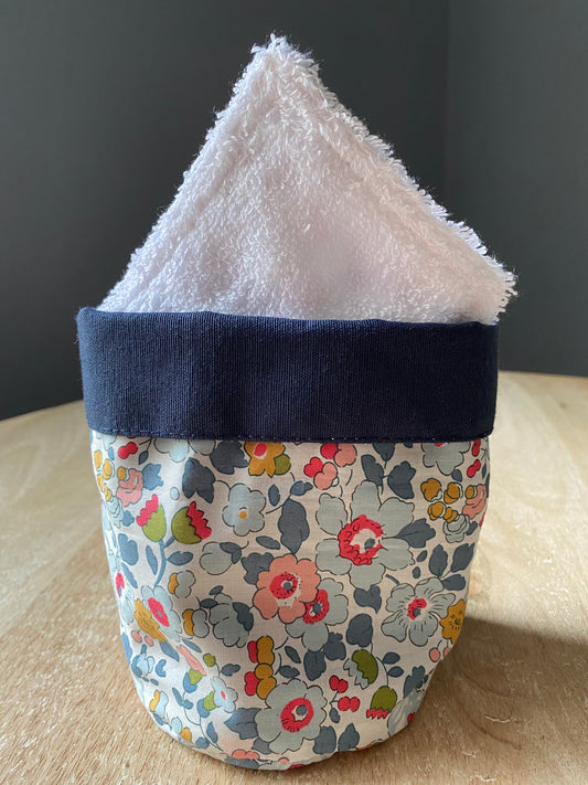 Cestita tela baño Betsy Blue