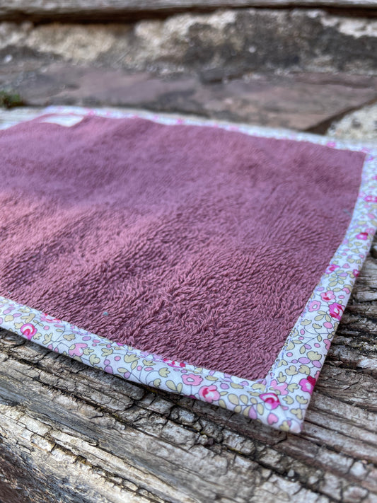 Toalla de cara rosa oscuro Eloise
