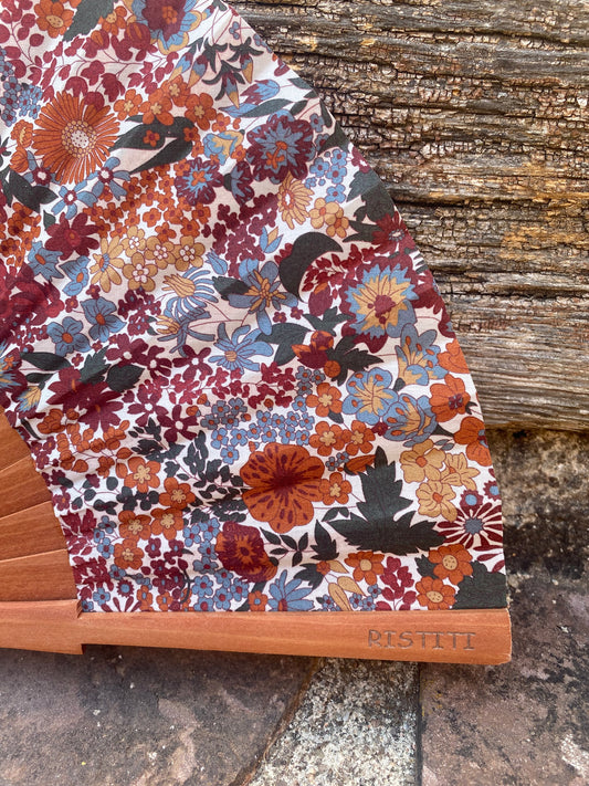 Abanico Margaret marrón