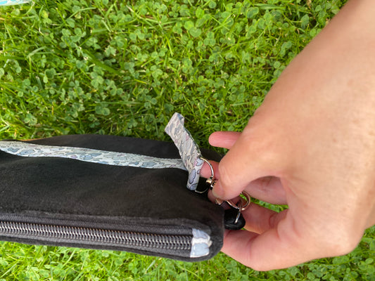 Bolso Michigan Terciopelo Betsy Grey