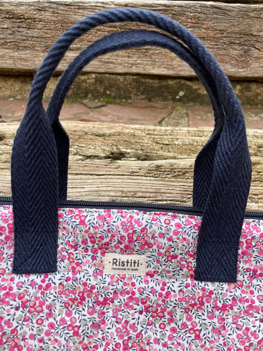 Bolso Manhattan Acolchado Liso Wiltshire Cherry Pink