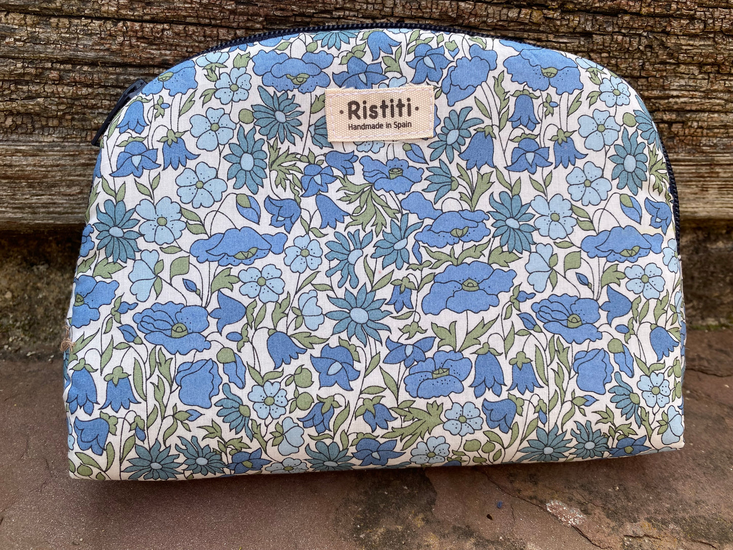 Neceser media luna Poppy Blue