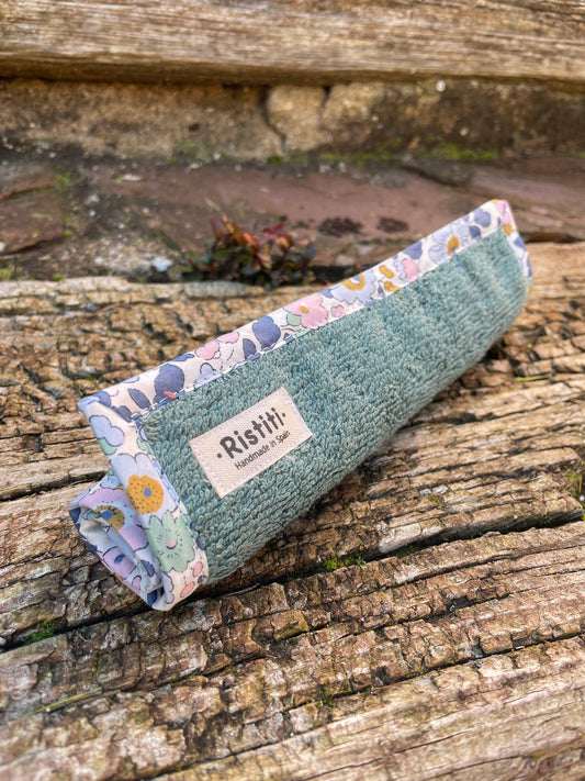 Toalla de cara verde Betsy Demin