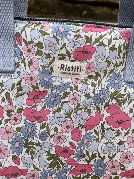 Bolso Manhattan Acolchado Liso Popy Pink