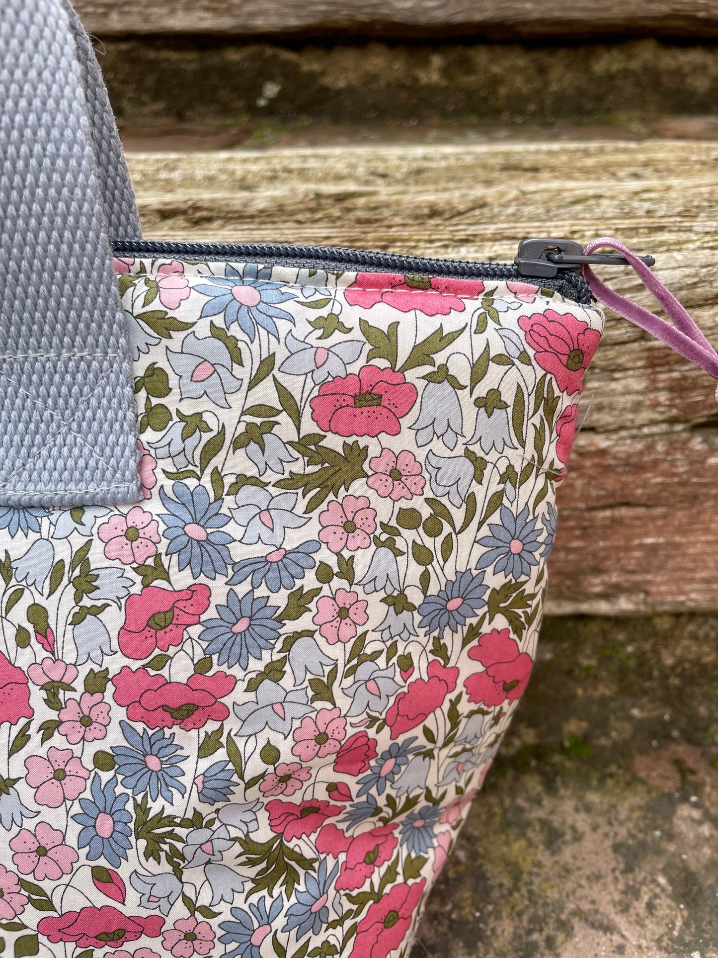 Bolso Manhattan Acolchado Liso Popy Pink