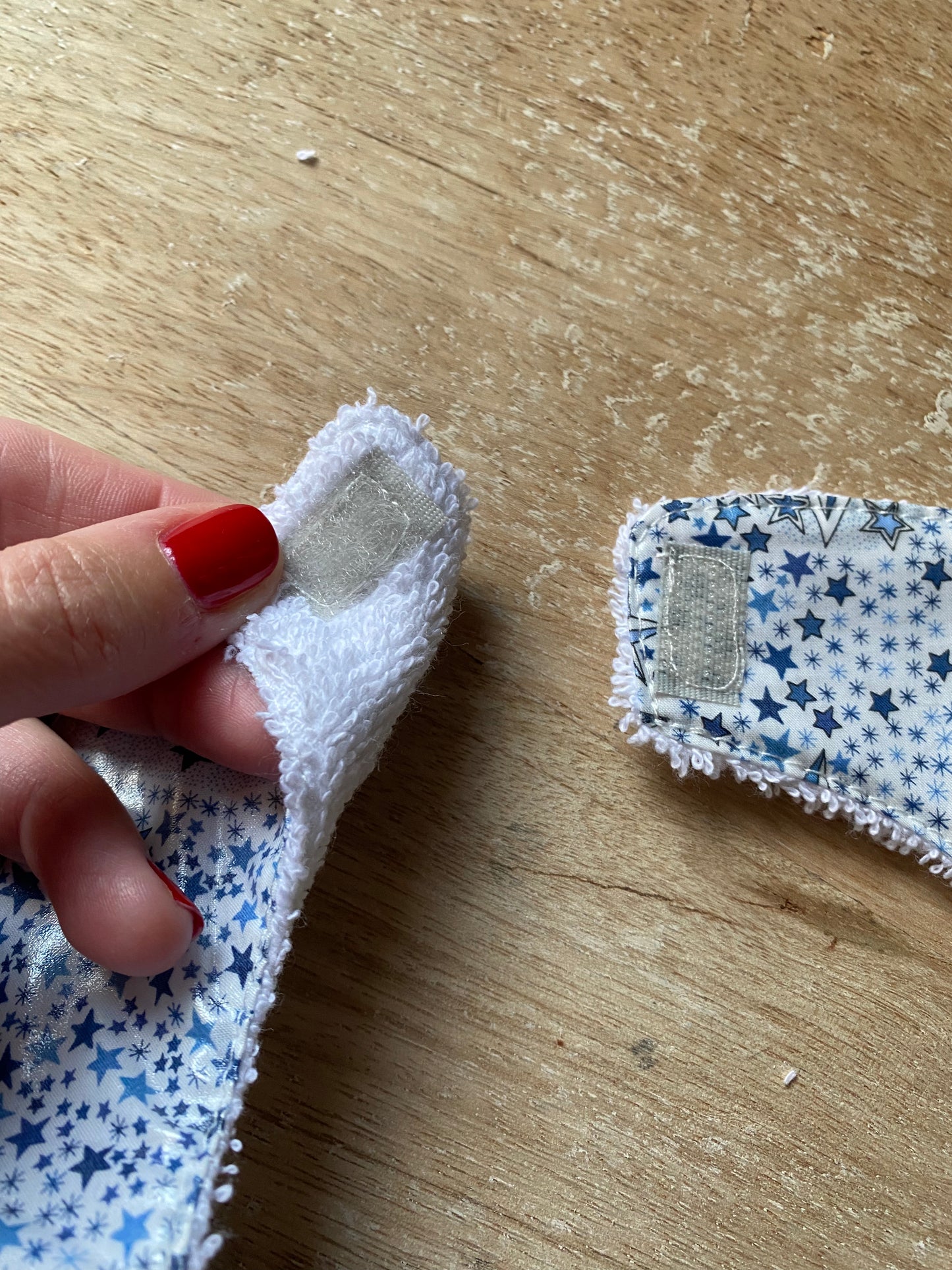 Babero plastificado Adelaida Blue