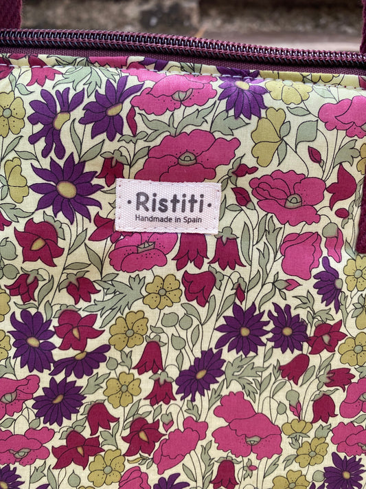 Bolso Manhattan Acolchado Liso Popy Violet