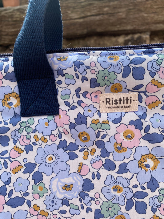 Bolso Manhattan Acolchado Liso Betsy Denim