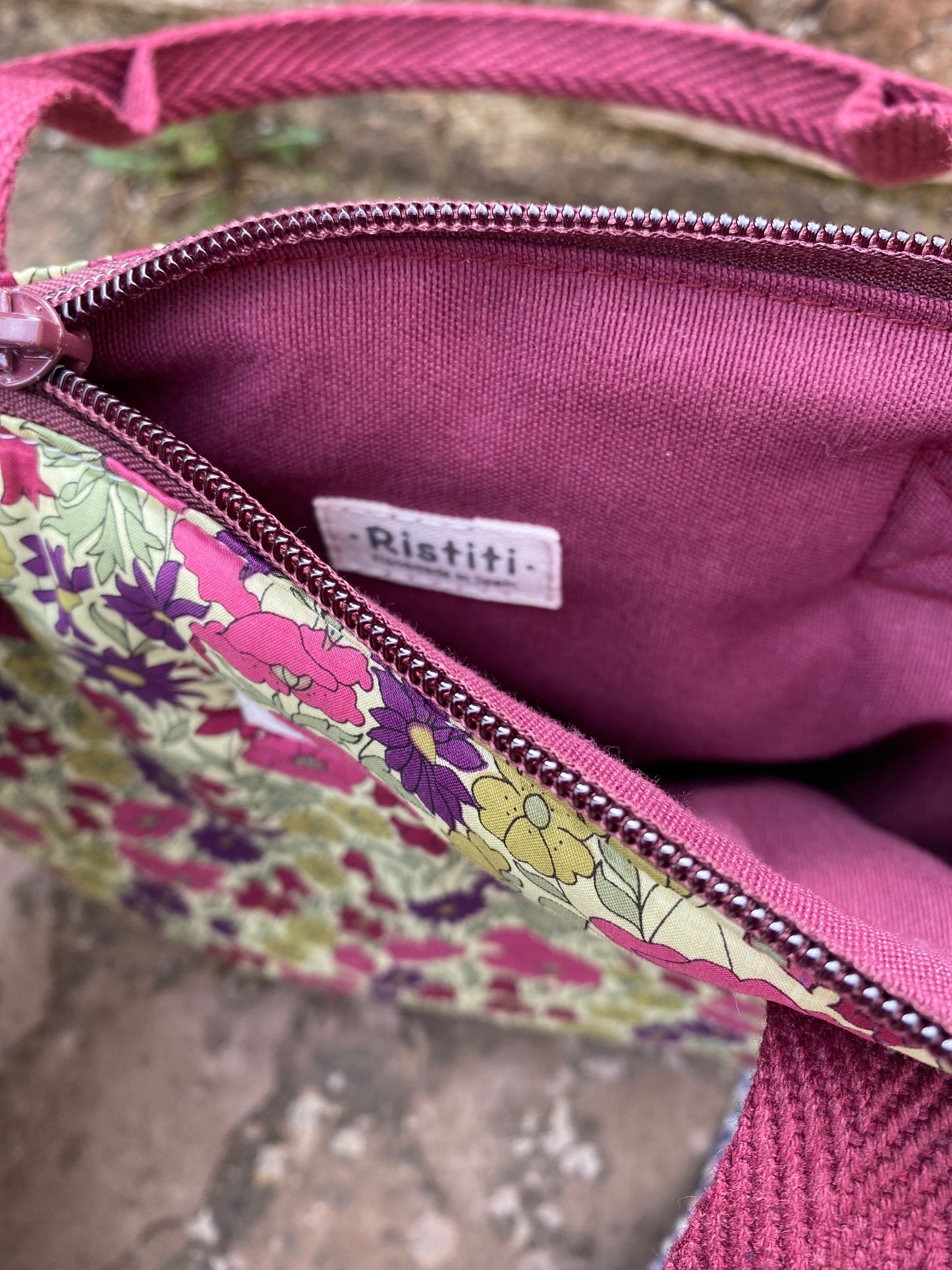 Bolso Manhattan Acolchado Liso Popy Violet