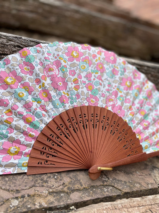 Abanico Tallado Betsy Pink