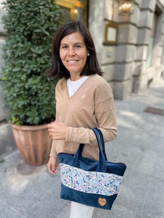 Bolso Manhattan terciopelo Demin