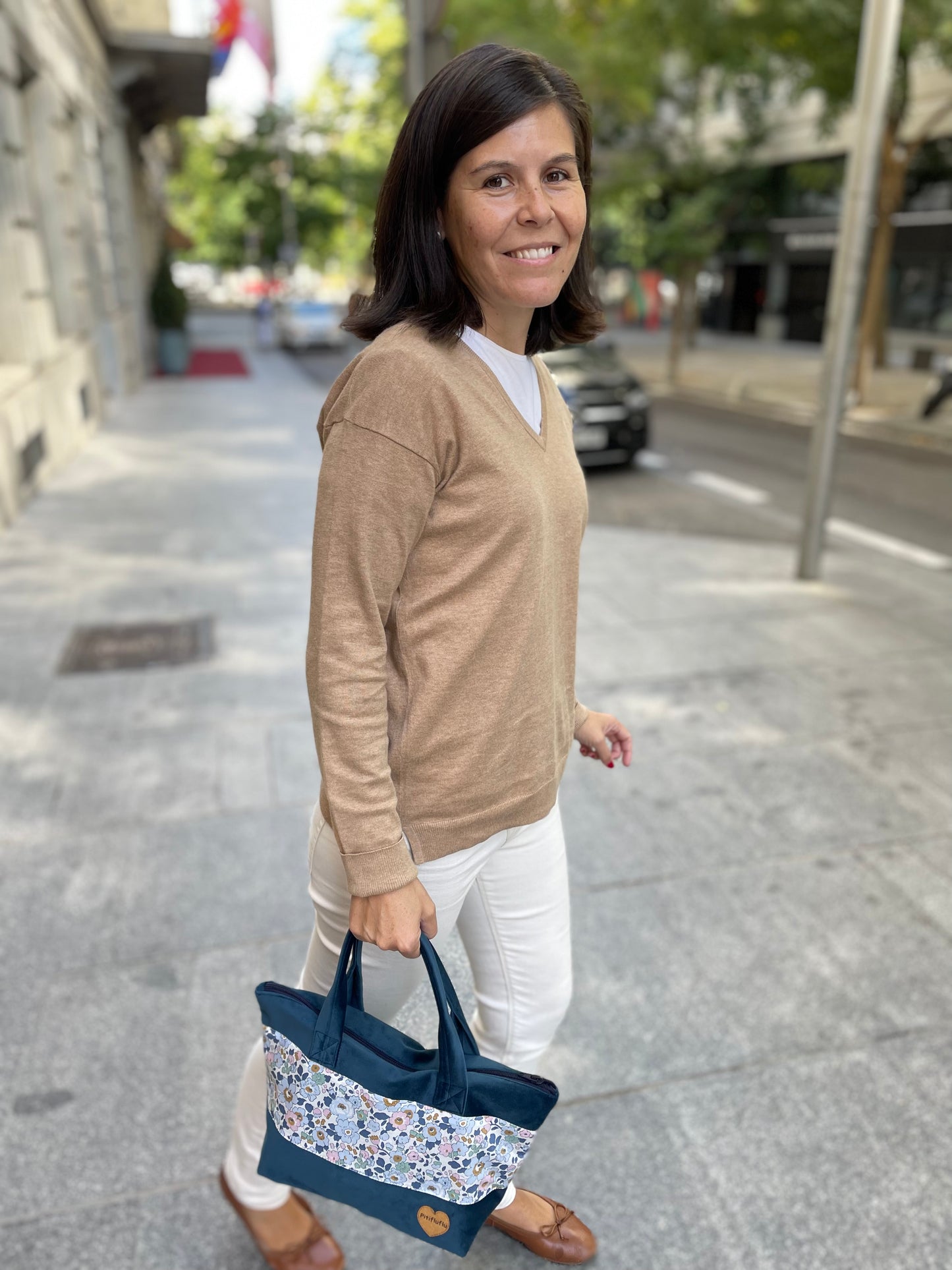 Bolso Manhattan terciopelo Demin