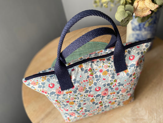 Bolso Manhattan Acolchado Liso Betsy Blue