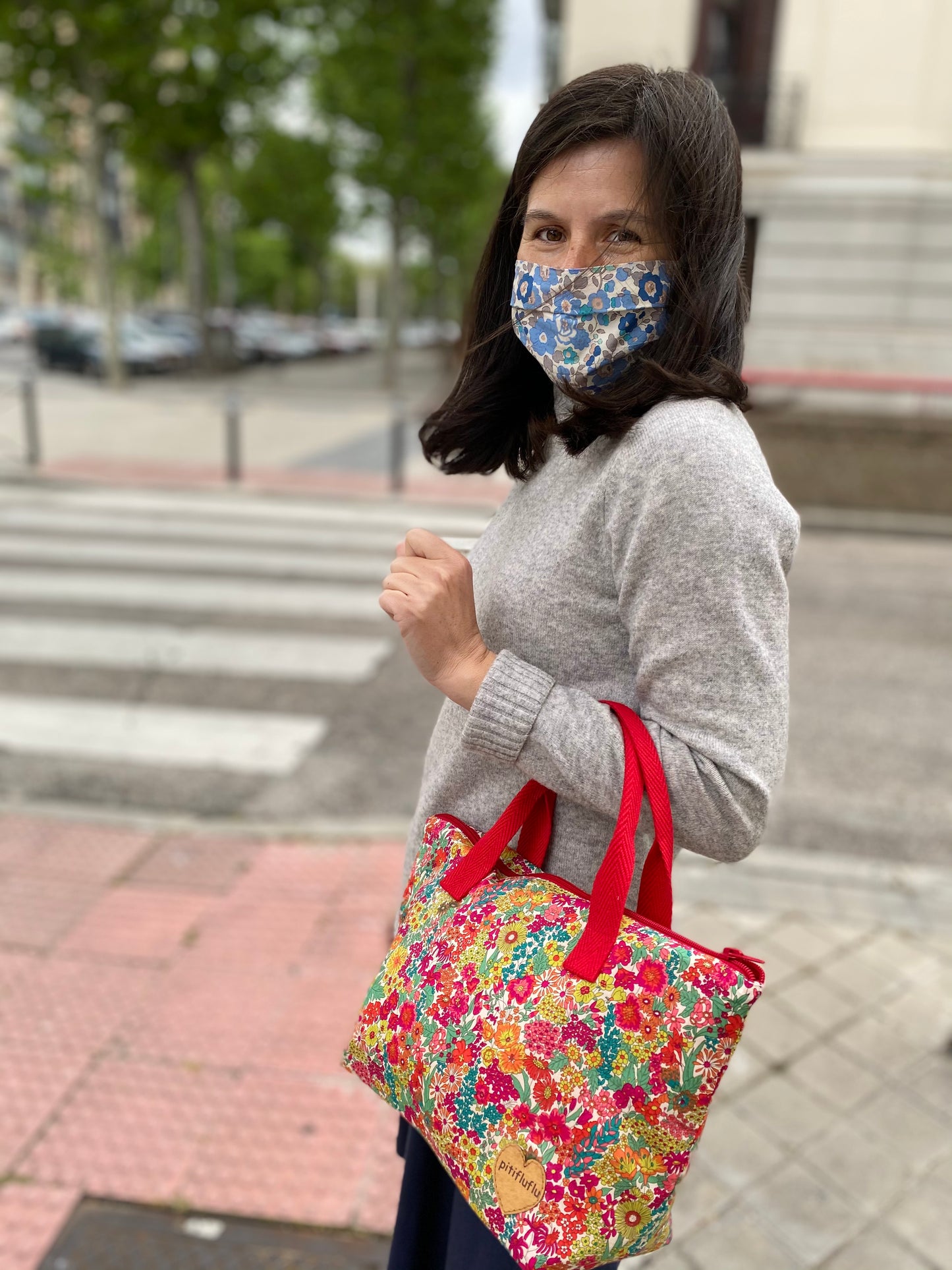 Bolso Manhattan Acolchado Liso Margaret