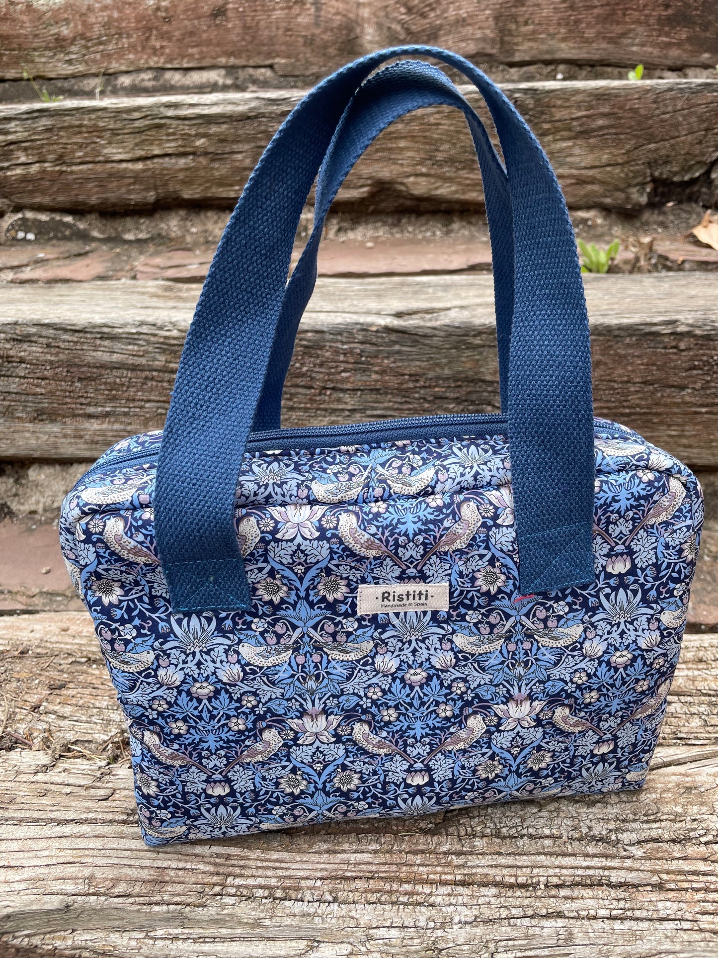 Bolso Multiusos Burdeos Garden Blue